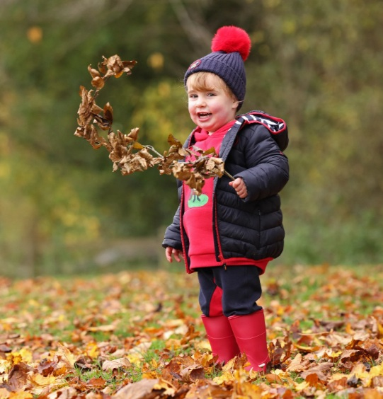 Winnie & Me Padded Coat Navy
