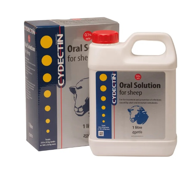 Zoetis Cydectin TriclaMox 1mg/ml +50mg/ml Oral Solution 1 Litre