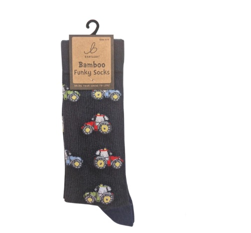 Bamboo Funky Socks Modern Tractor (6-11)