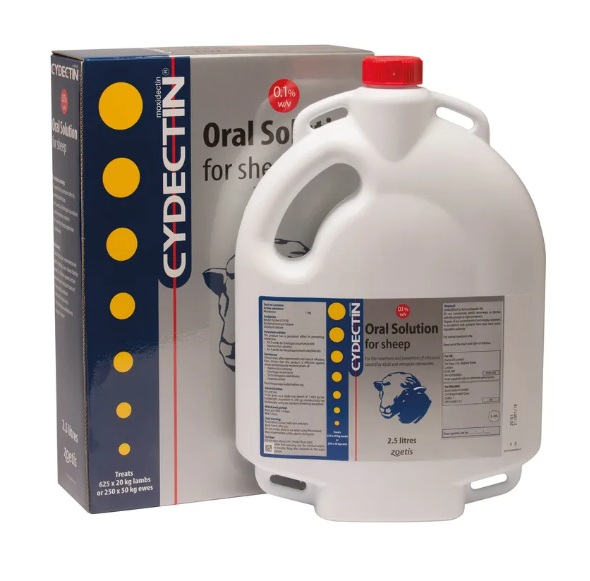 Zoetis Cydectin TriclaMox 1mg/ml + 50mg/ml Oral Solution 2.5 Litres