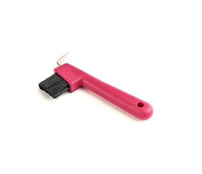 Shires Ezi Groom Hoof Pick/Brush Pink