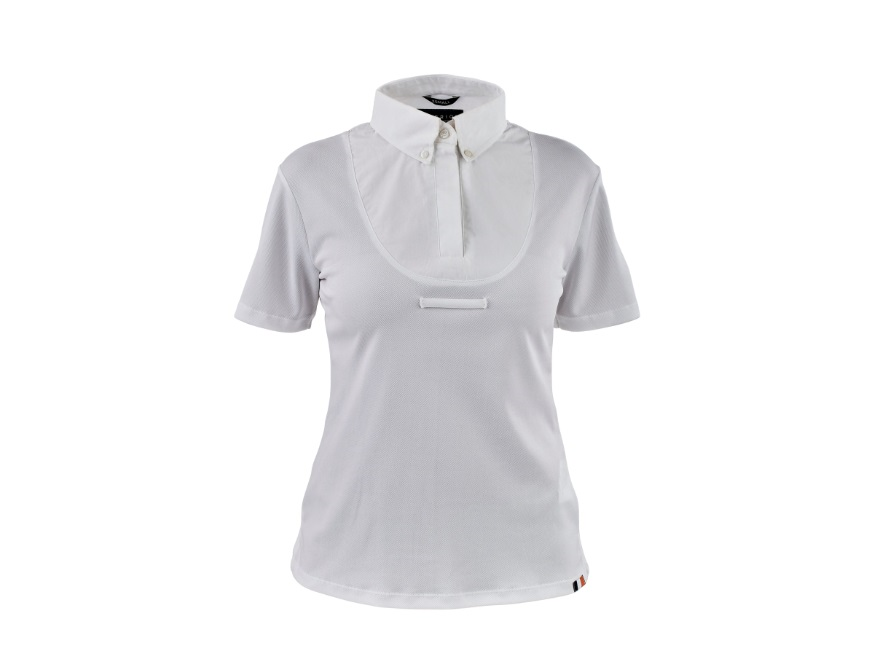 Shires Aubrion Short Sleeve Tie Shirt White