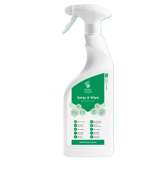 Evans Vanodine Spray & Wipe 750ml