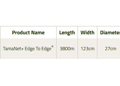 Tamanet+ Netwrap Edge to Edge 3800m