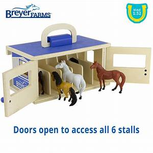 Breyer Farms Wooden Stable Playset with 6 Horses