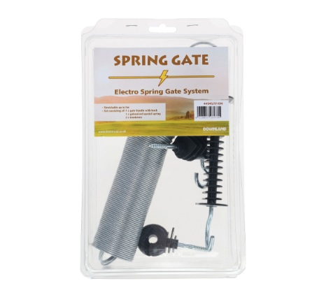 Downland Gate Handle Set with Electro Spring