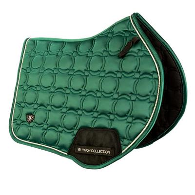 Woof Wear Vision Close Contact Saddle Pad British Green Full