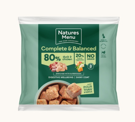 Natures Menu Complete & Balanced 80/20 Duck & Chicken 1kg