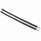 Shires Elastic Leg Straps Black - One Size