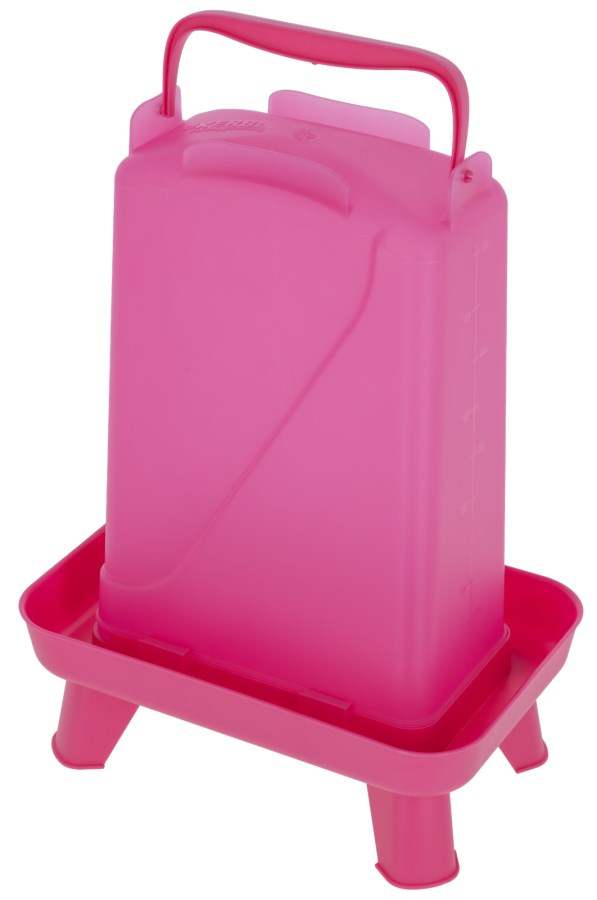 Poultry Drinker With Feet 5.5 Litre Pink