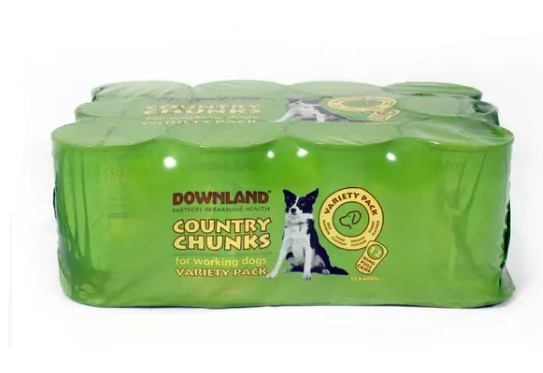 Downland Country Chunks Dog 12x400g