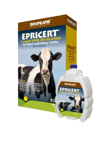 Downland Epricert 5mg/ml Pour On Solution 2.5 Litres
