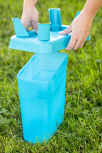 Poultry Drinker With Feet 5.5 Litre Blue