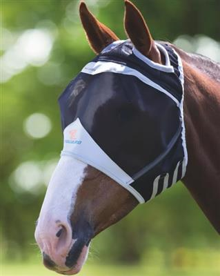 Flyguard Fly Mask with Earhole BLACK