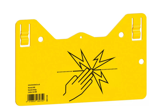 Downland Hook In Electric Fence Warning sign