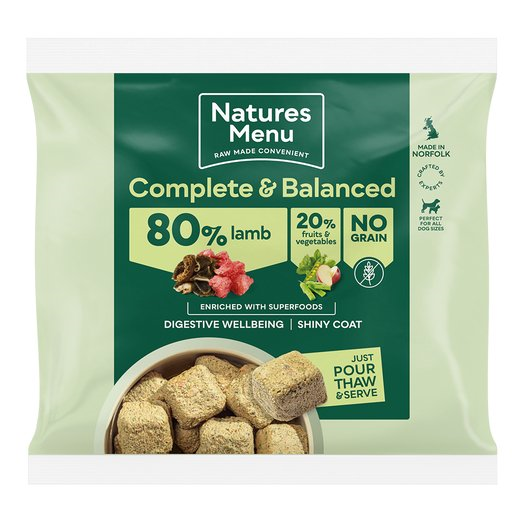 Natures Menu Complete & Balanced 80/20 Lamb 1kg