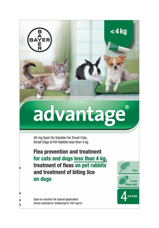 Advantage Cat/Dog/Rabbit under 4kg