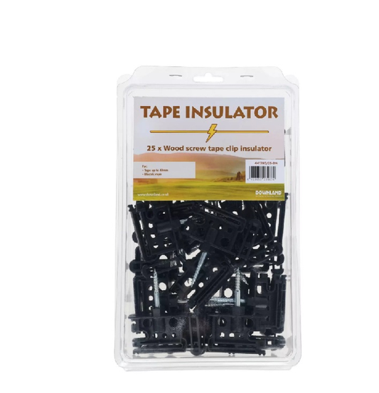 Downland 25x Wood Screw Tape Insulators