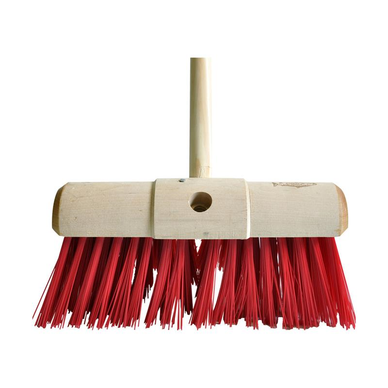 Stiff Red Pvc Yard Broom 330mm