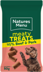 Natures Menu Beef & Pork Meaty Treats 50g
