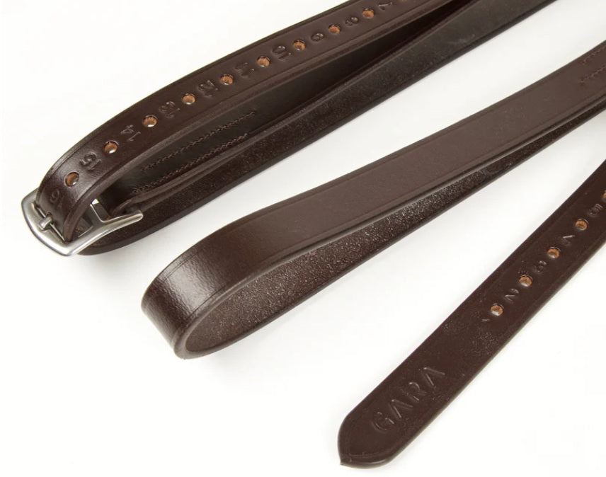 Shires Velociti GARA Stirrup Leathers Havana