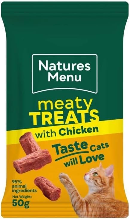 Natures Menu Meaty Treats for Cats with Chicken 50g