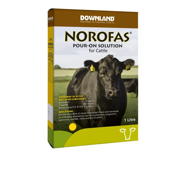 Downland Norofas Pour On For Cattle 2.5 Litres