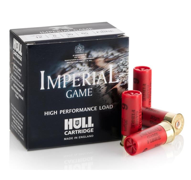 Hull Imperial Game 12 gauge 6's 30g Fibre box of 25