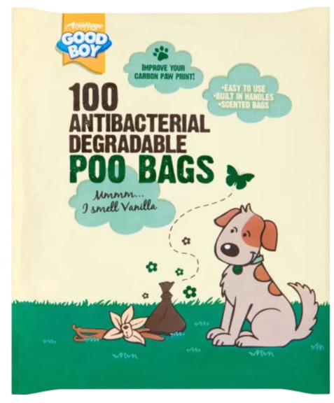 Goodboy 100 Antibacterial Degradable Poo Bags