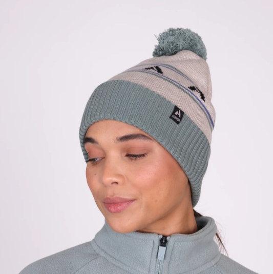 Aubrion React Bobble Hat Sand/ Sage