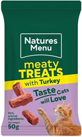 Natures Menu Meaty Treats With Turkey For Cats 50g