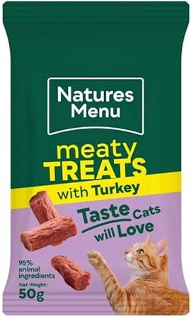 Natures Menu Meaty Treats With Turkey For Cats 50g