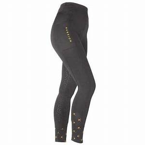 Shires Aubrion Porter Ladies Winter Riding Tights Black
