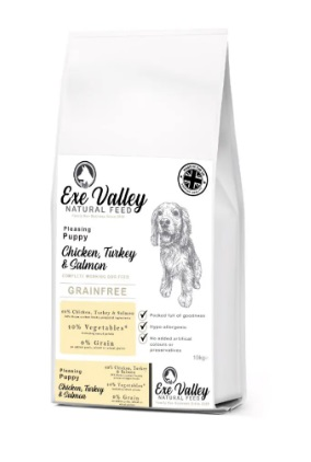 Exe Valley Pleasing Puppy Chicken, Turkey & Salmon 10kg