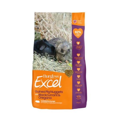 Burgess Excel Guinea Pig Nuggets Blackcurrant & Oregano 1.5kg