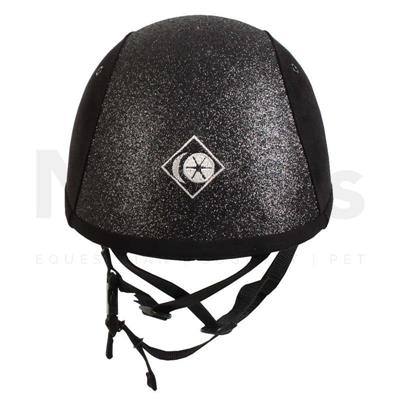 Charles Owen YR8 Hat Sparkly Black - Round Fit