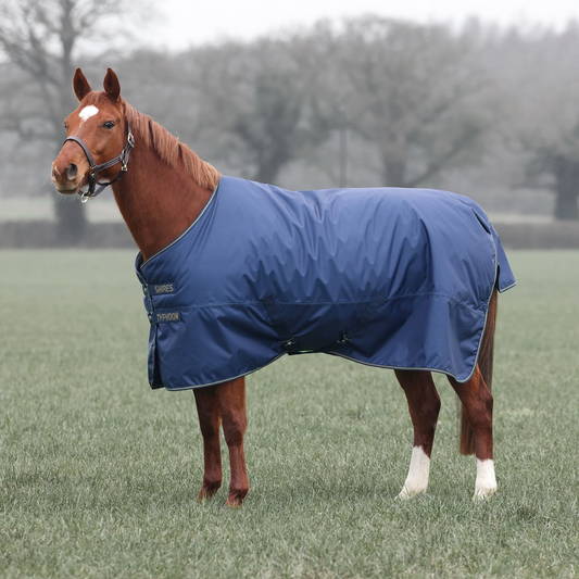 Typhoon Lite Turnout Rug Navy