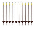Brown Pigtail Posts Pack of 10