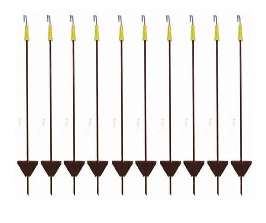 Brown Pigtail Posts Pack of 10