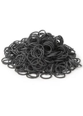 Shires Plaiting Bands Tub (Approx 1000) Black
