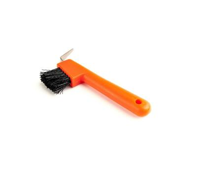 Ezi Groom Hoof Pick/Brush Orange