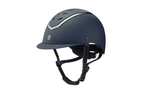 Charles Owen Kylo Riding Hat - Navy Matte/Pewter