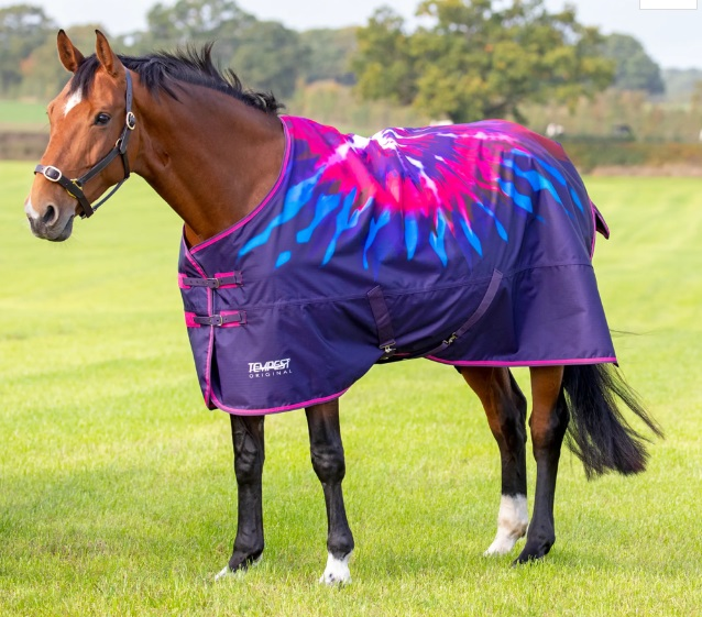 Tempest Original Lite Turnout Rug Pink Tie Die