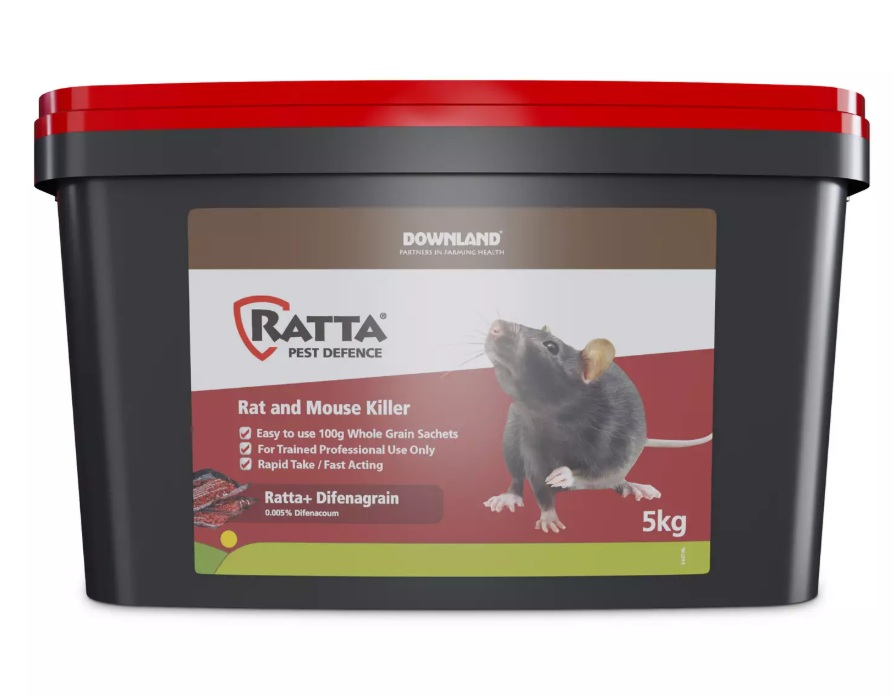 Downland Ratta Red Grain Killer 50 Sachets 5kg