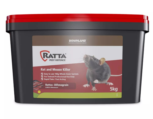 Downland Ratta Red Grain Killer 50 Sachets 5kg