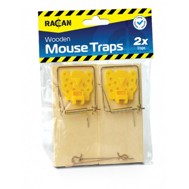 RACAN Wooden Mouse Trap 2 pack