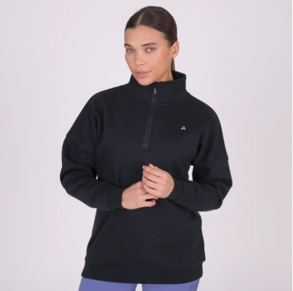 Shires Aubrion React Half Zip Sweatshirt Shadow