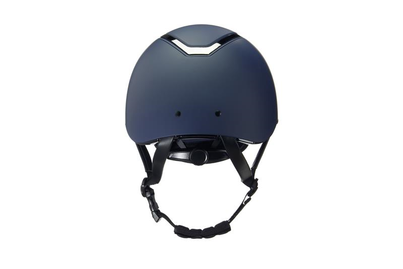 Charles Owen Kylo Riding Hat - Navy Matte/Pewter