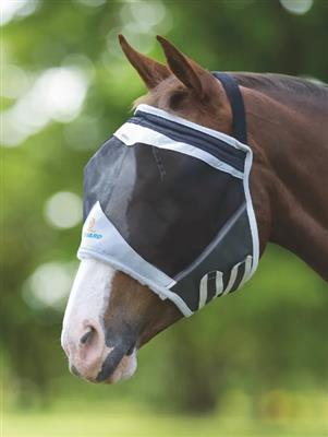 Flyguard Fly Mask Earless Black