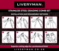 Liveryman A5 Steel Comb Grading Set